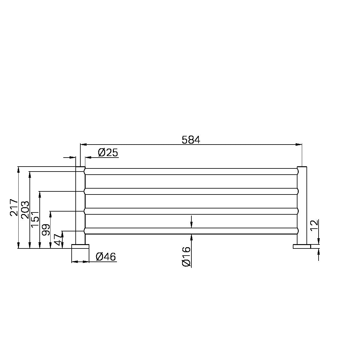 Nero Mecca Towel Rack Brushed Bronze