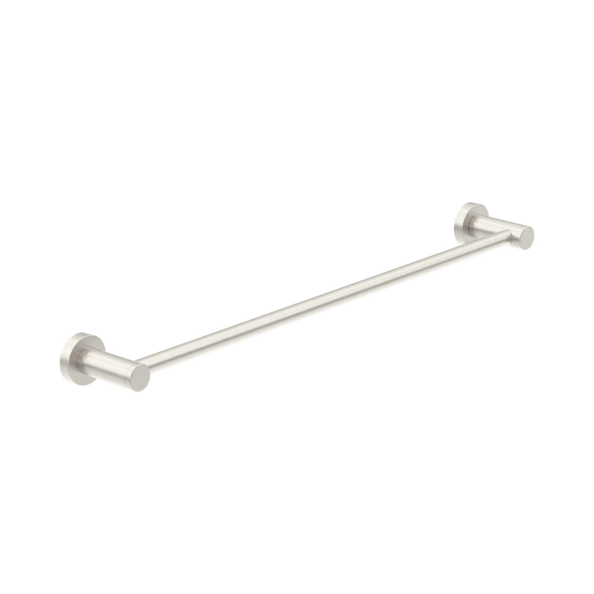 Nero Dolce II Single Towel Rail 600mm Brushed Nickel