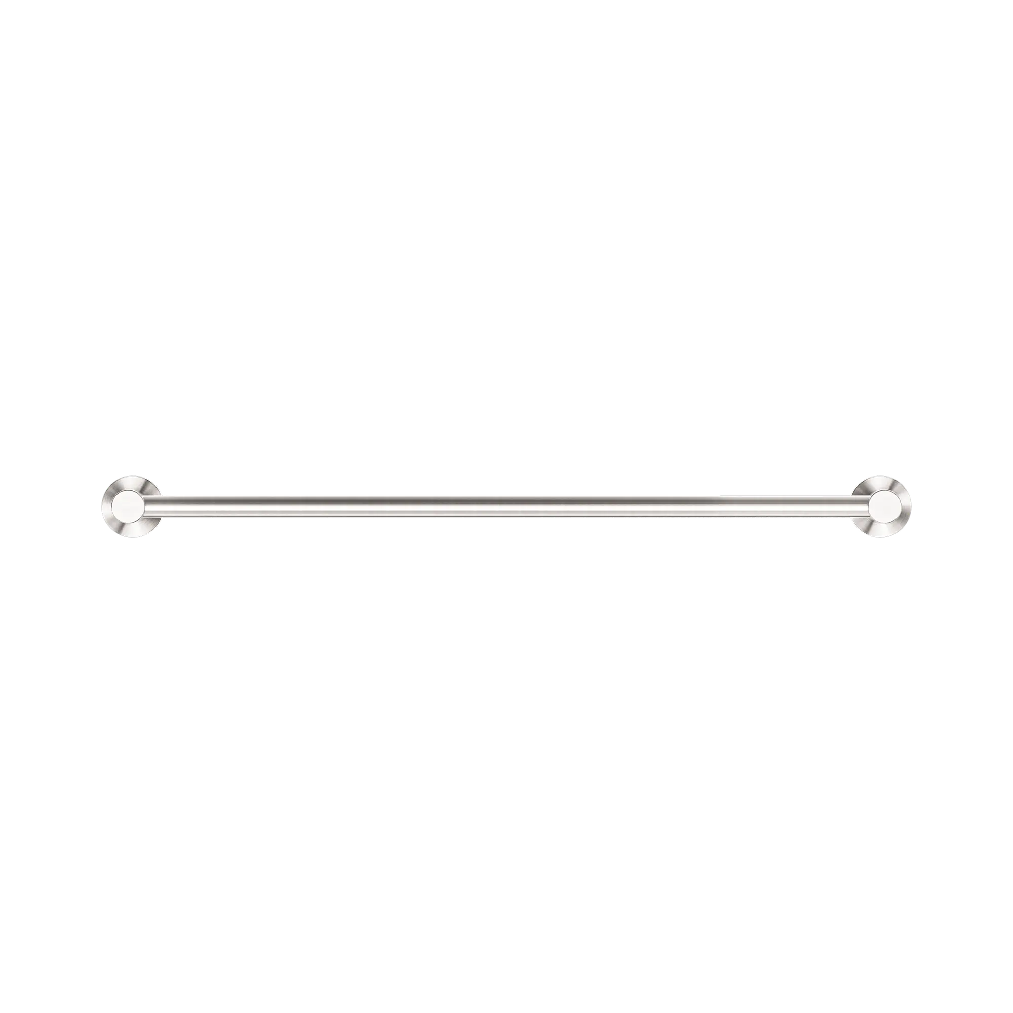 Nero Dolce II Single Towel Rail 600mm Brushed Nickel