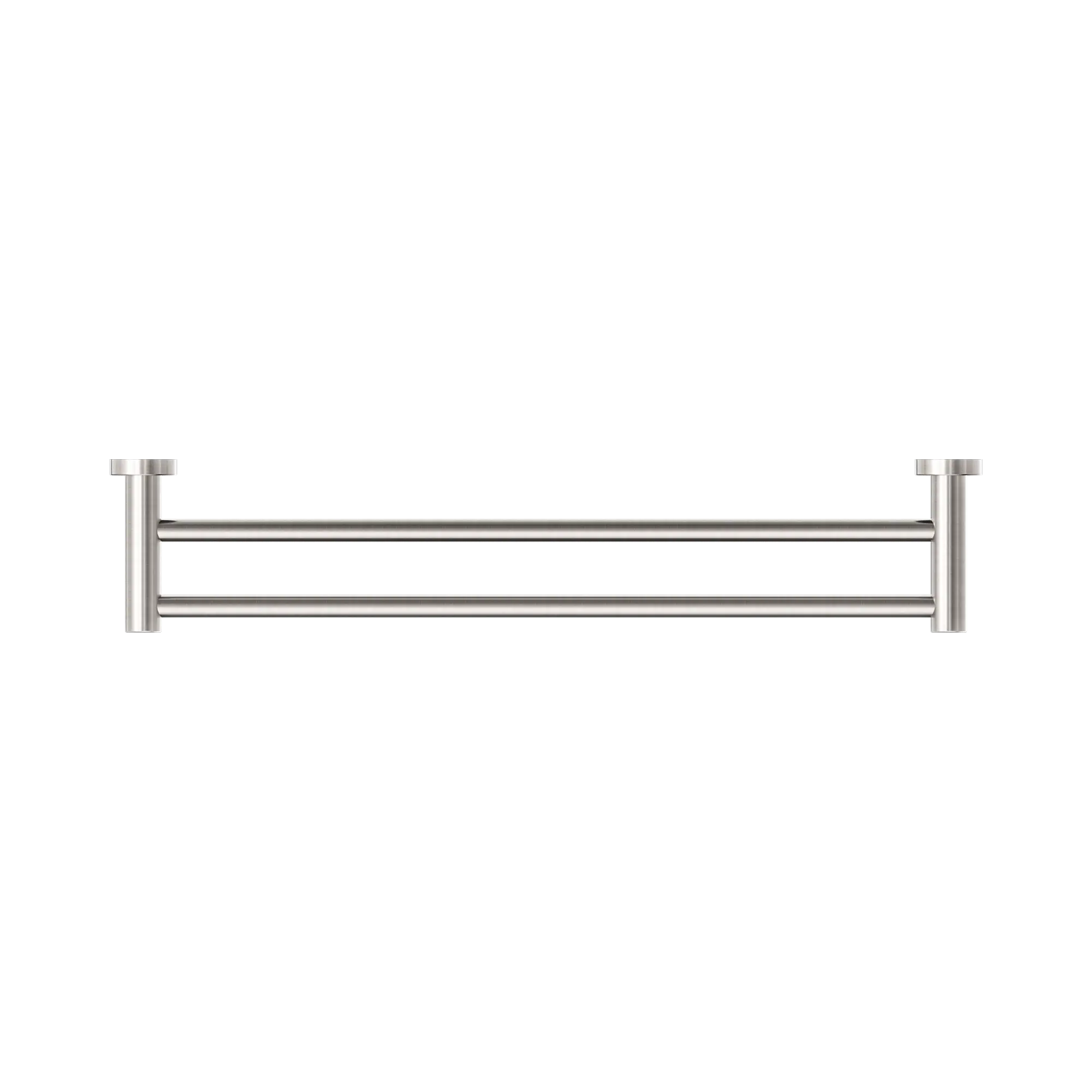 Nero Dolce II Double Towel Rail 600mm Brushed Nickel