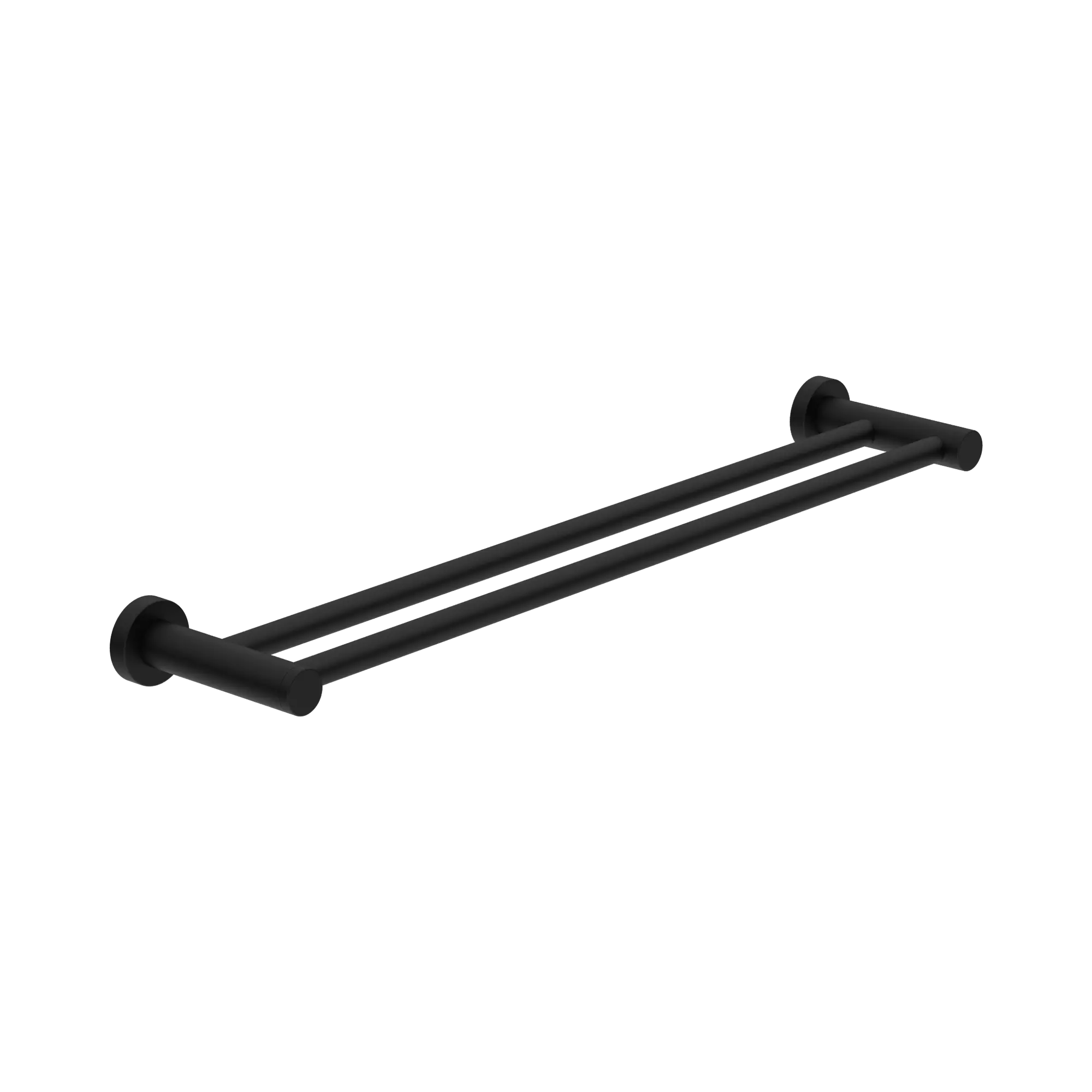 Nero Dolce II Double Towel Rail 600mm Matte Black