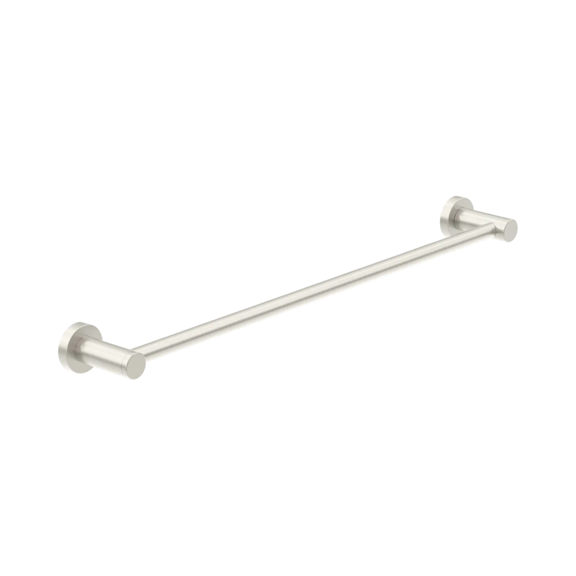 Nero Dolce II Single Towel Rail 800mm Brushed Nickel