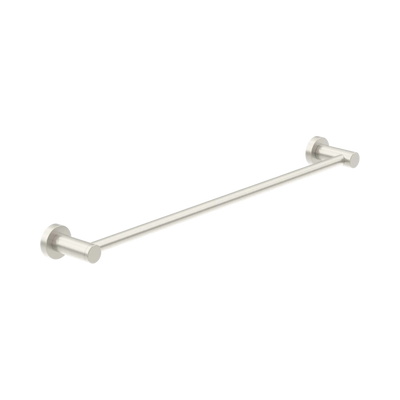 Nero Dolce II Single Towel Rail 800mm Brushed Nickel