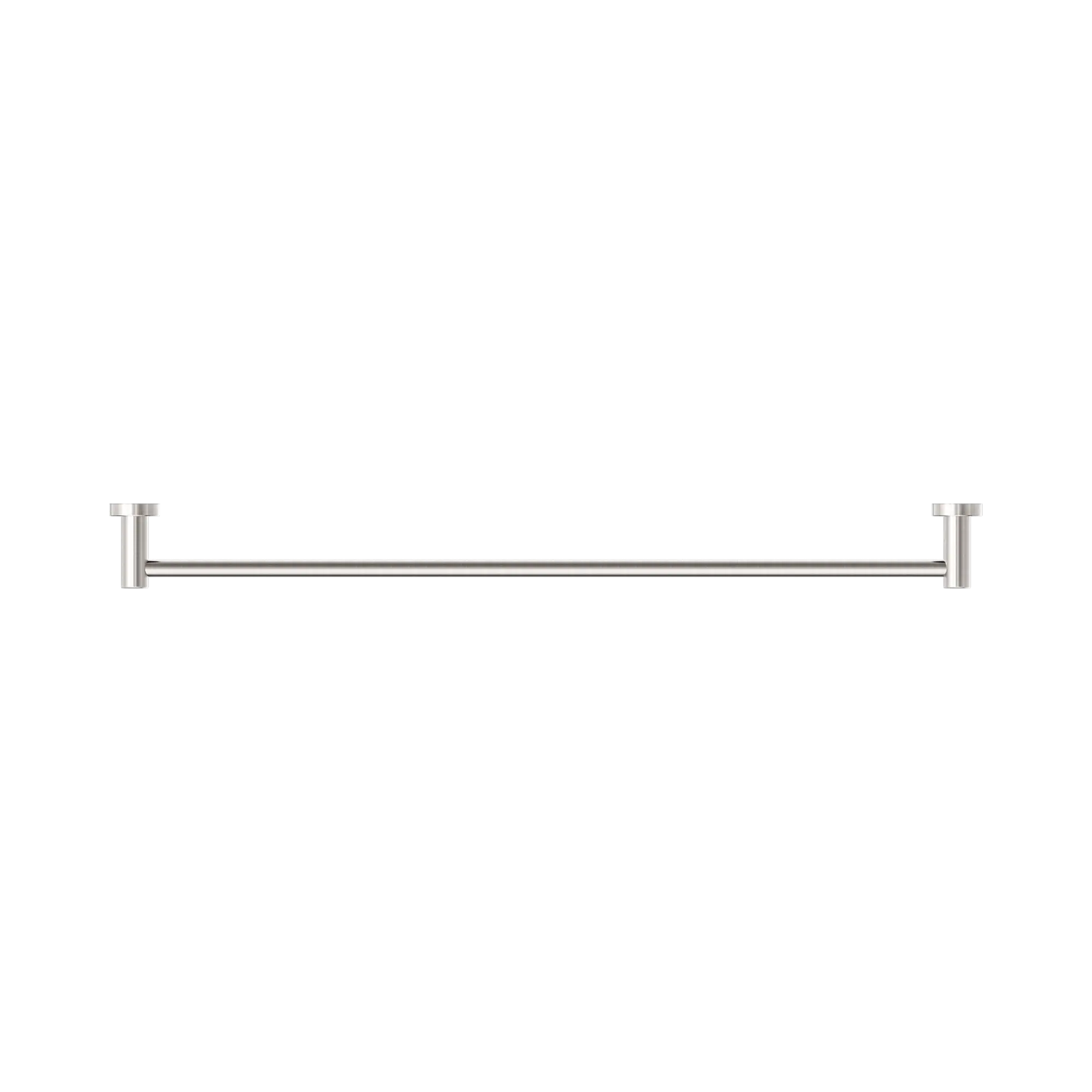 Nero Dolce II Single Towel Rail 800mm Brushed Nickel
