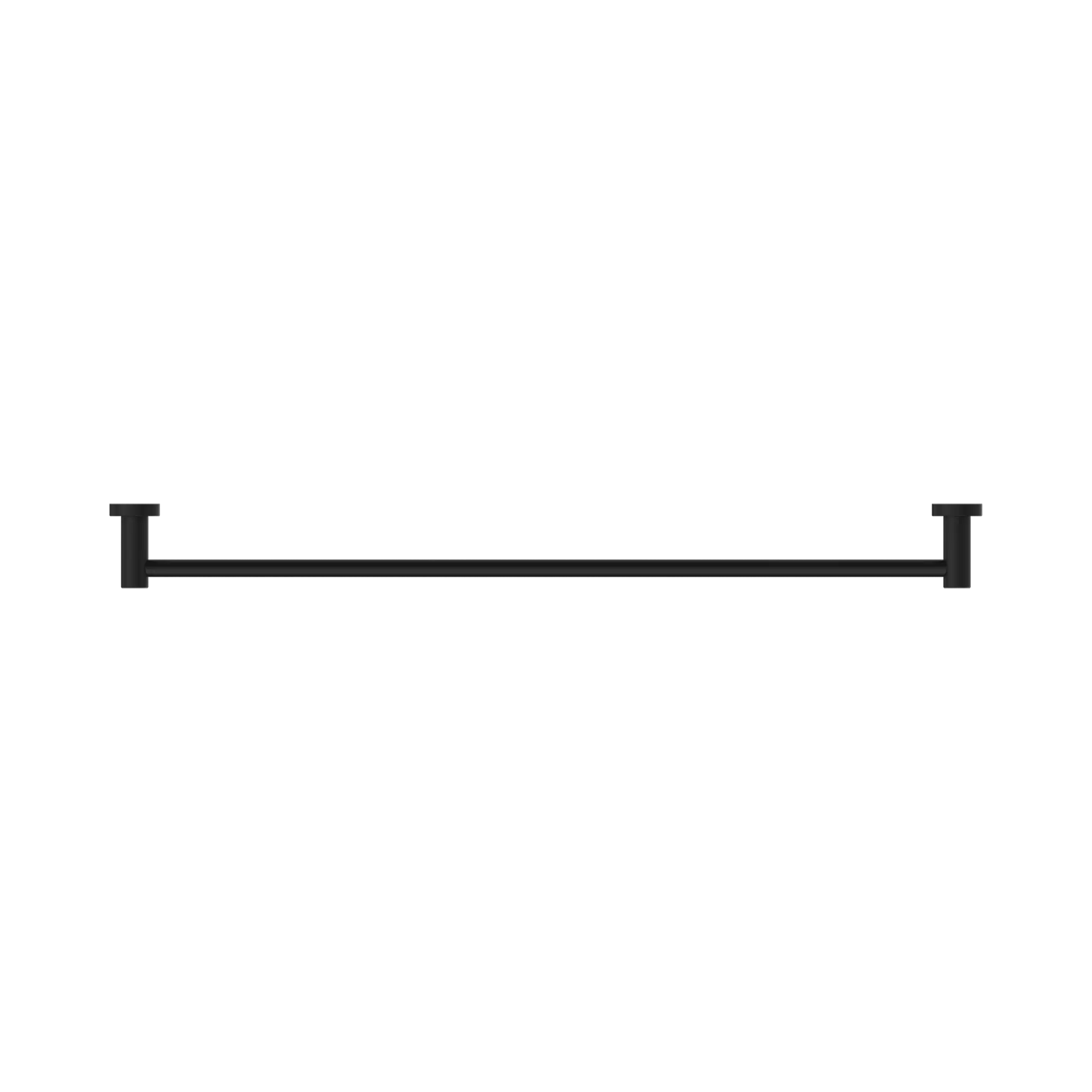 Nero Dolce II Single Towel Rail 800mm Matte Black