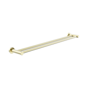 Nero Dolce II Double Towel Rail 800mm Brushed Gold