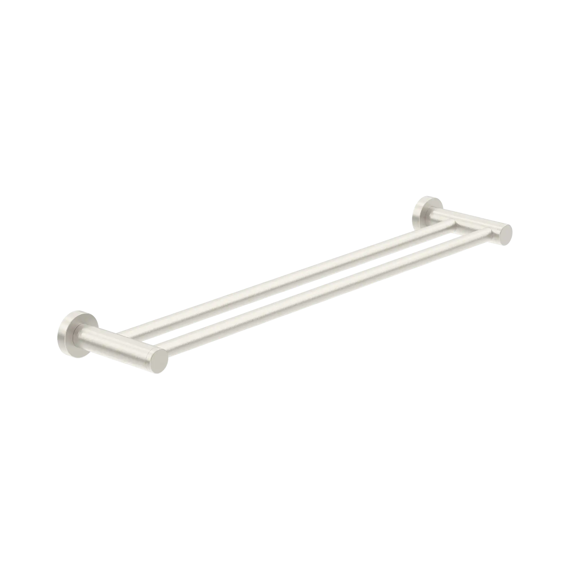 Nero Dolce II Double Towel Rail 800mm Brushed Nickel