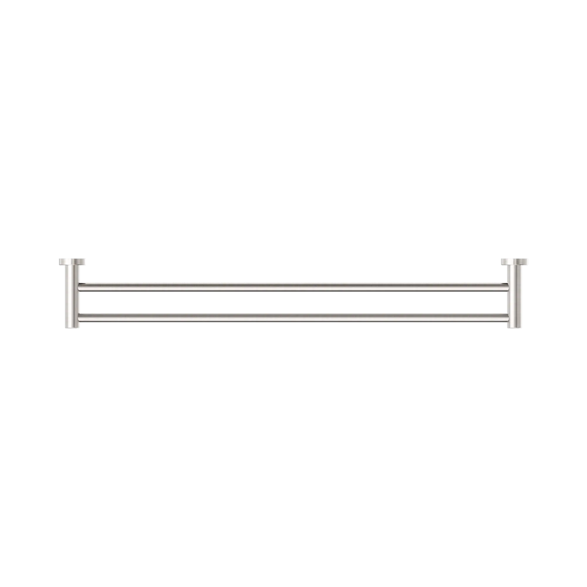 Nero Dolce II Double Towel Rail 800mm Brushed Nickel