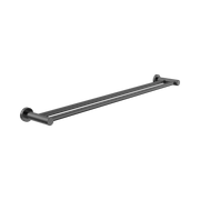 Nero Dolce II Double Towel Rail 800mm Gun Metal