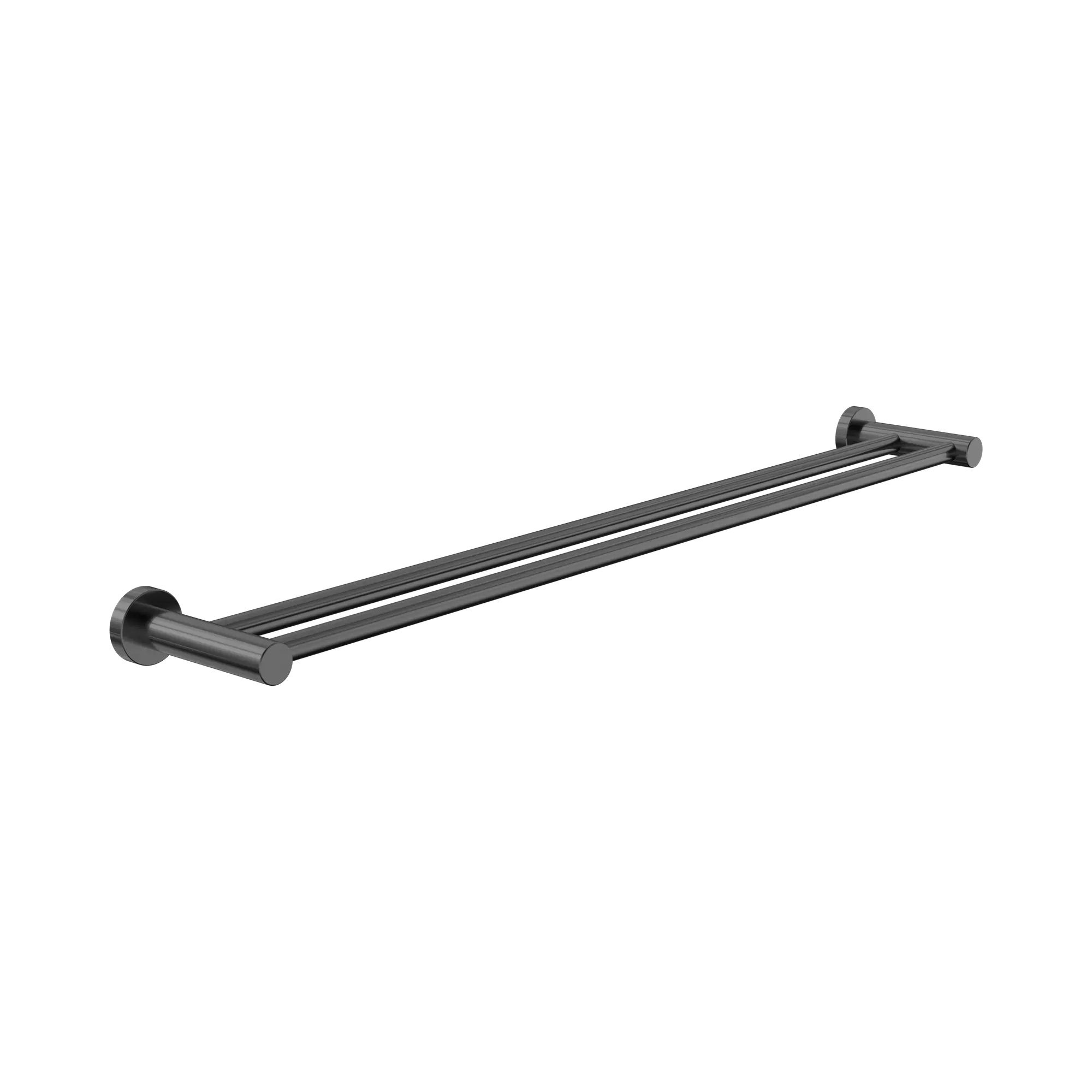 Nero Dolce II Double Towel Rail 800mm Gun Metal
