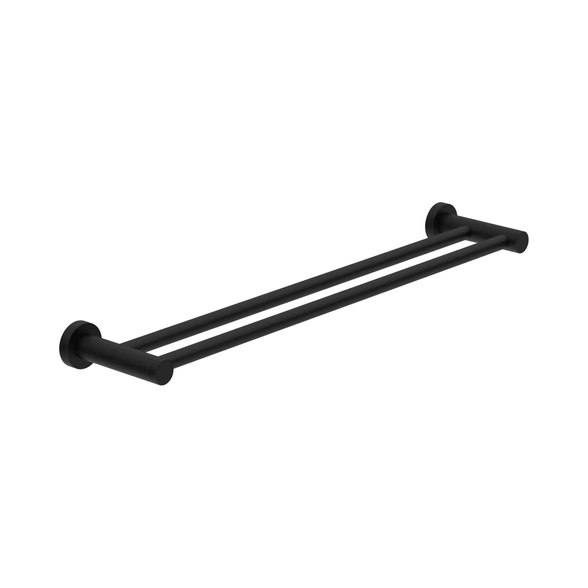 Nero Dolce II Double Towel Rail 800mm Matte Black