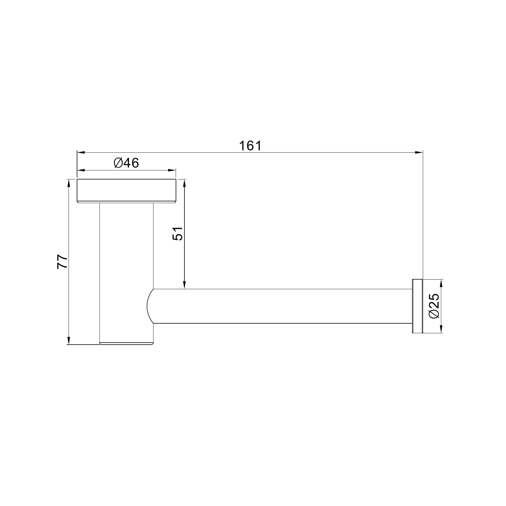 Nero Dolce II Toilet Roll Holder Gun Metal