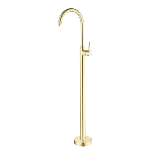 Nero Mecca Freestanding Bath Mixer Brushed Gold