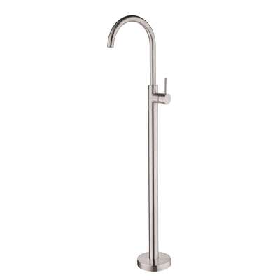 Nero Mecca Freestanding Bath Mixer Brushed Nickel