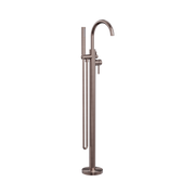 Nero Mecca Round Freestanding Bath Mixer With Handshower Brushed Bronze