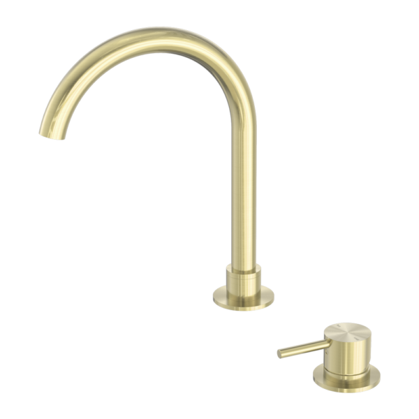 Nero Mecca Hob Basin Mixer Brushed Gold