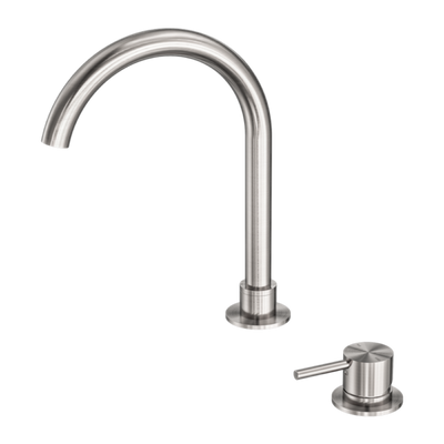Nero Mecca Hob Basin Mixer Brushed Nickel