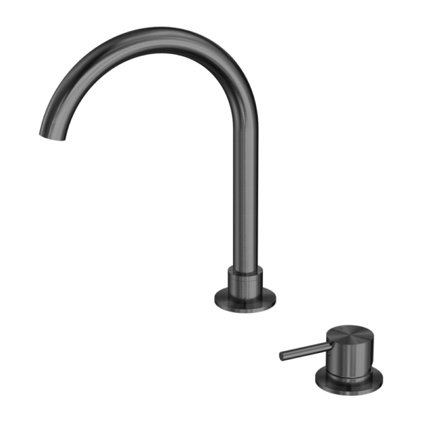 Nero Mecca Hob Basin Mixer Gun Metal