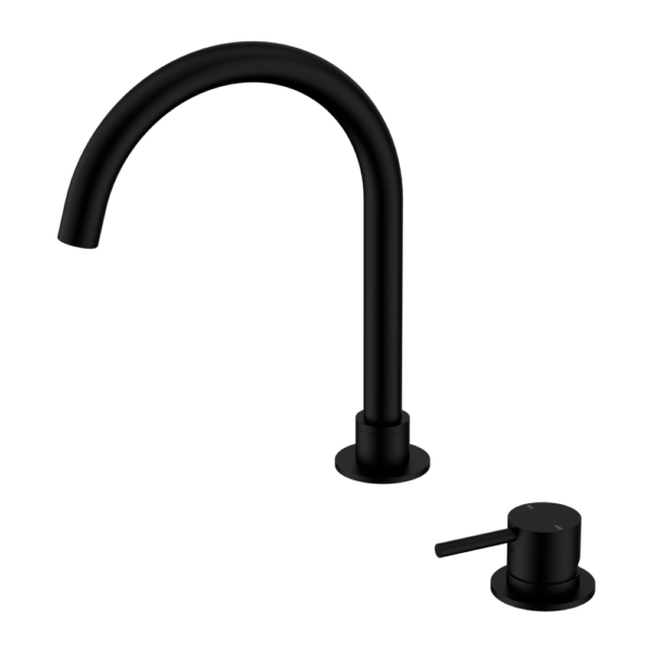 Nero Mecca Hob Basin Mixer Matte Black