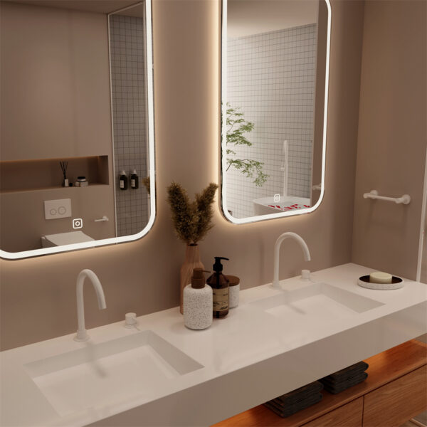 Nero Mecca Hob Basin Mixer Matte White