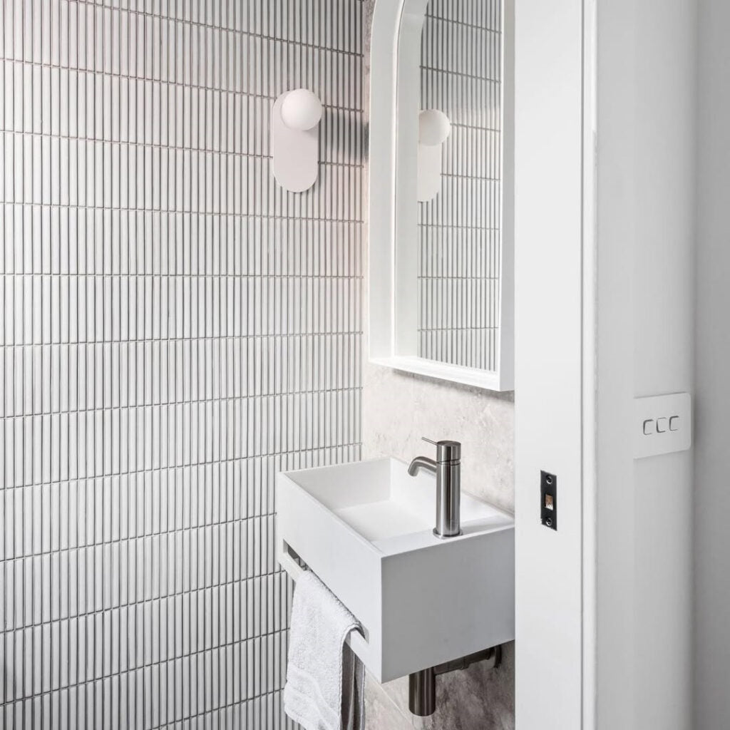 Nero Mecca Basin Mixer Brushed Nickel