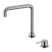 Nero Mecca Hob Basin Mixer Square Swivel Spout Chrome