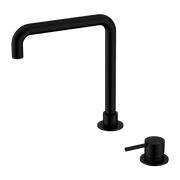 Nero Mecca Hob Basin Mixer Square Swivel Spout Matte Black