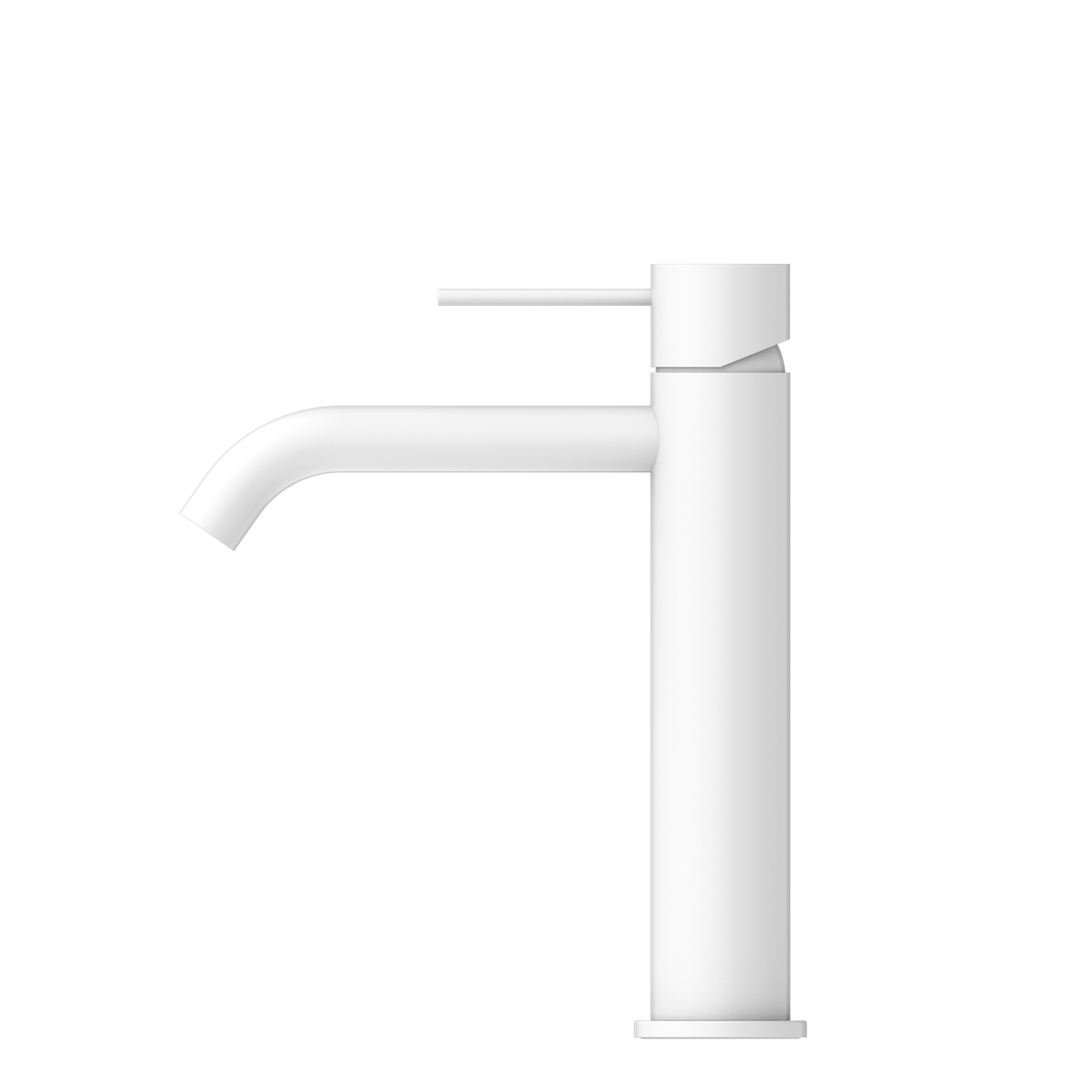 Nero Mecca Mid Tall Basin Mixer Matte White