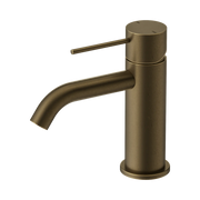 Nero Mecca Basin Mixer Tumbled Antique Brass