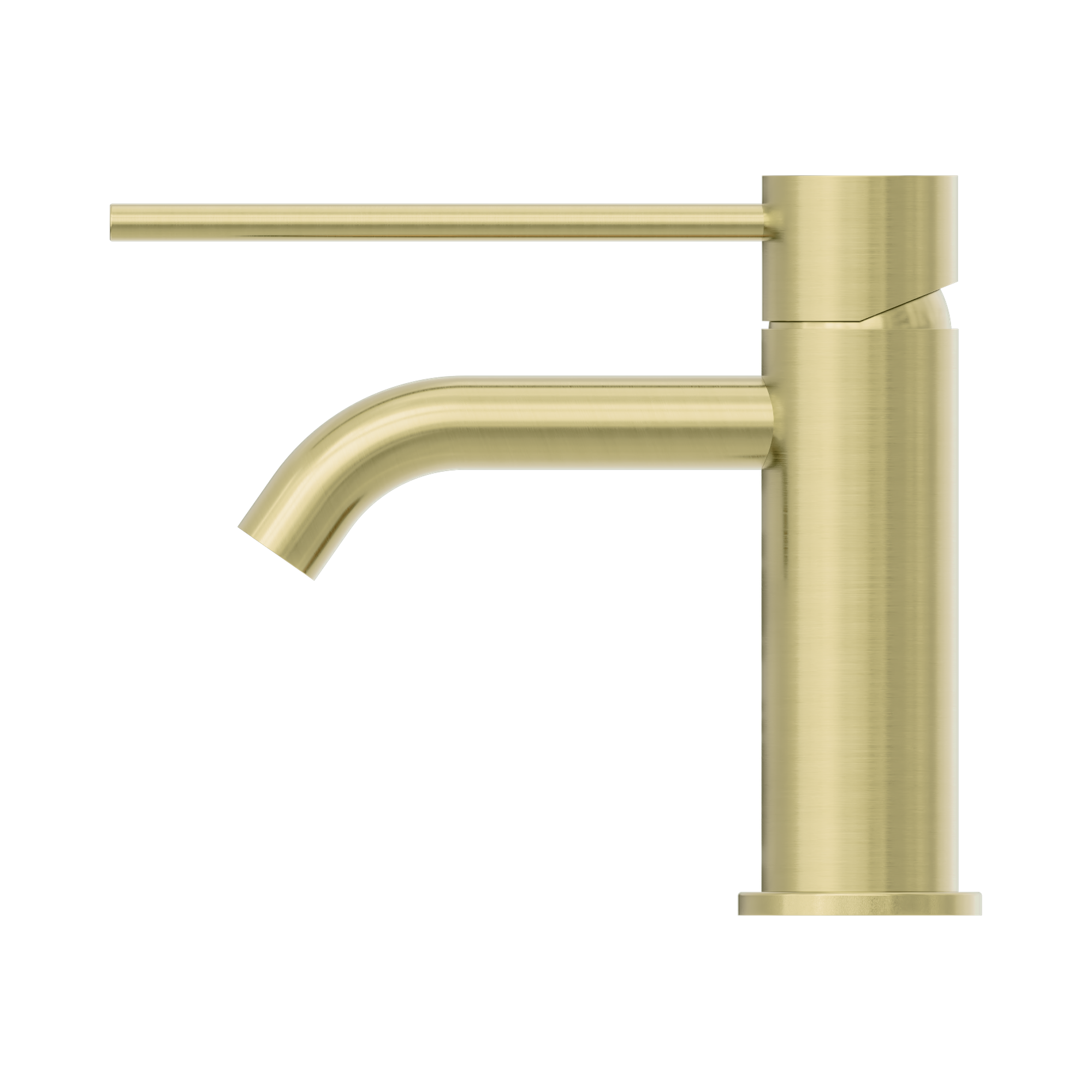Nero Mecca Care Basin Mixer Extended Lever Brushed Gold