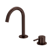 Mecca Hob Basin Mixer Set Arc Spout Rome Bronze