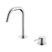 Mecca Hob Basin Mixer Set Edge Spout Chrome
