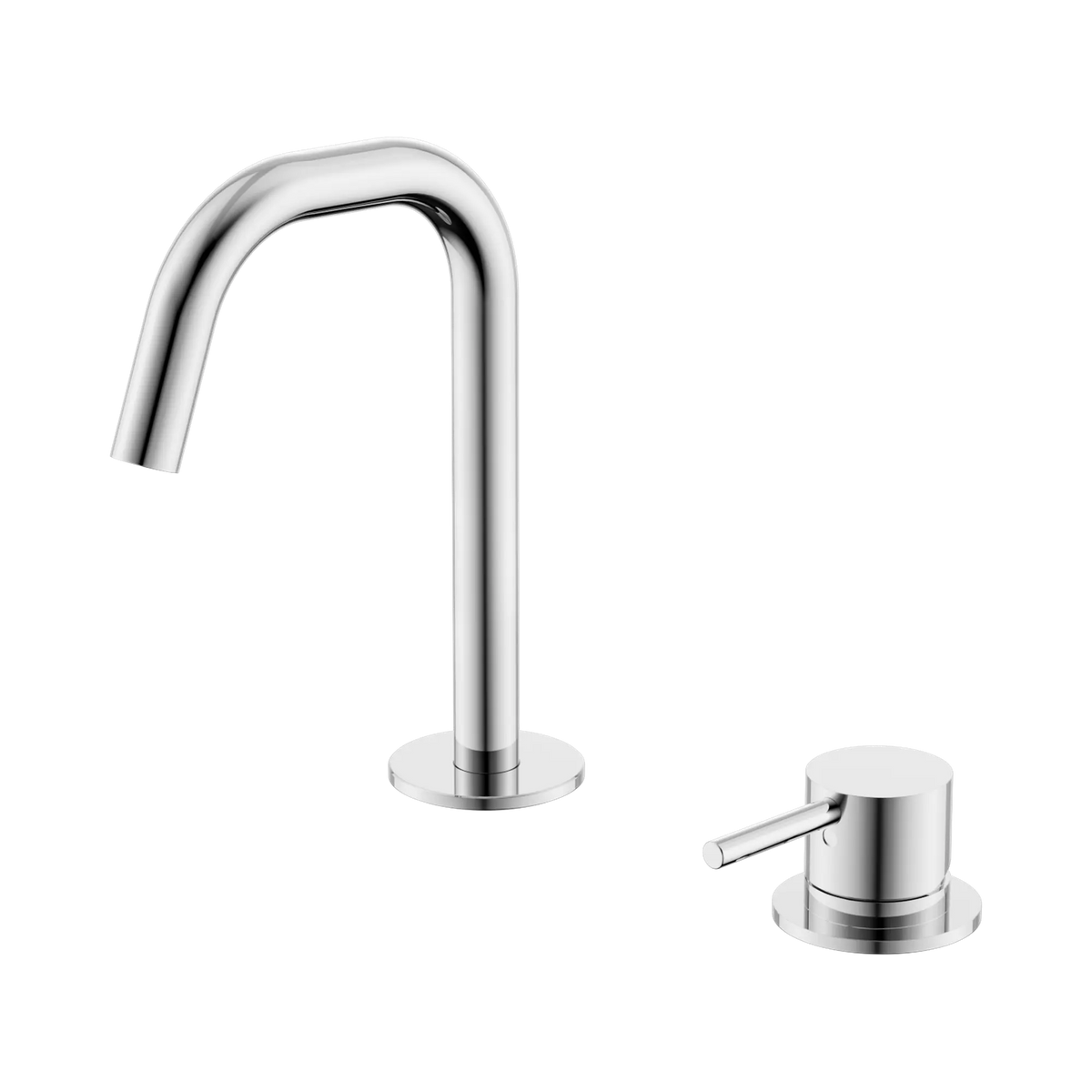 Mecca Hob Basin Mixer Set Edge Spout Chrome