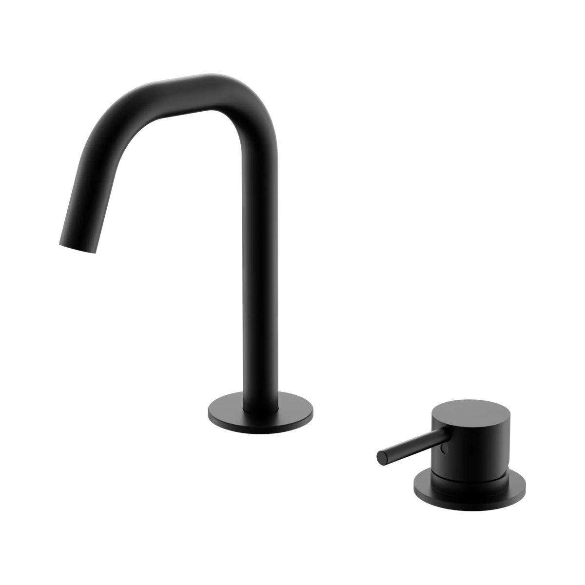 Mecca Hob Basin Mixer Set Edge Spout Matte Black