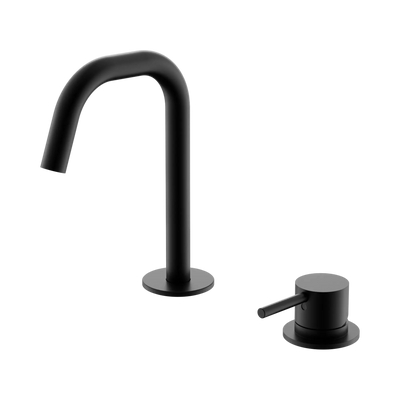 Nero Mecca Hob Basin Mixer Set Edge Spout Matte Black