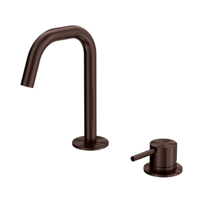 Nero Mecca Hob Basin Mixer Set Edge Spout Rome Bronze