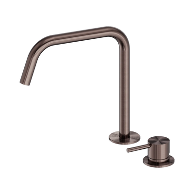 Nero Mecca Hob Bath/Kitchen Mixer Set Edge Spout II Brushed Bronze