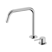 Mecca Hob Bath/Kitchen Mixer Set Edge Spout II Chrome