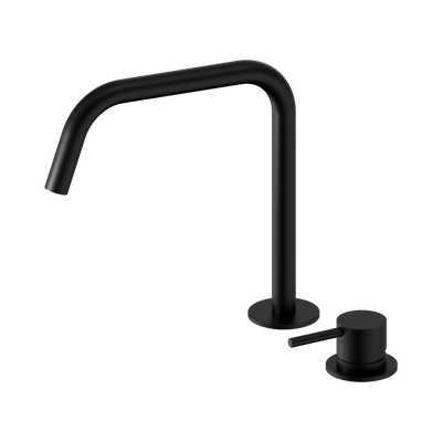 Nero Mecca Hob Bath/Kitchen Mixer Set Edge Spout II Matte Black