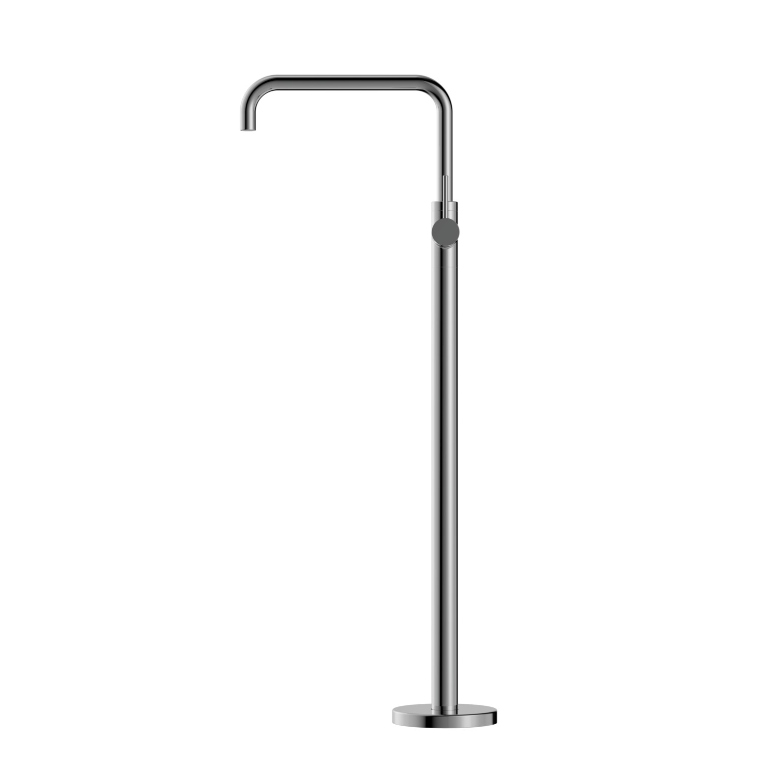 Nero Mecca Freestanding Bath Mixer Square Shape Chrome