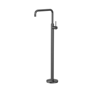 Nero Mecca Freestanding Bath Mixer Square Shape Gun Metal