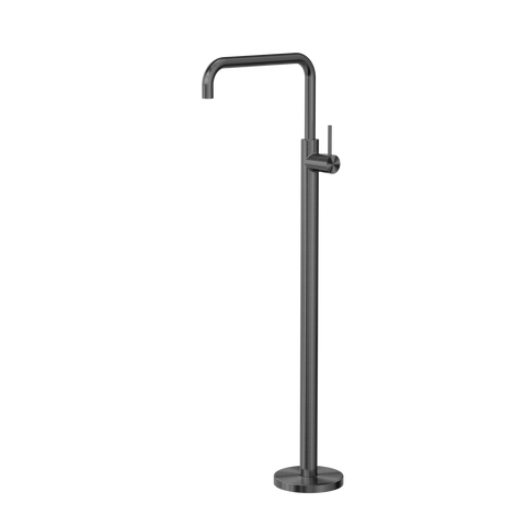 Nero Mecca Freestanding Bath Mixer Square Shape Gun Metal