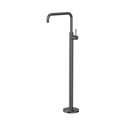Nero Mecca Freestanding Bath Mixer Square Shape Gun Metal