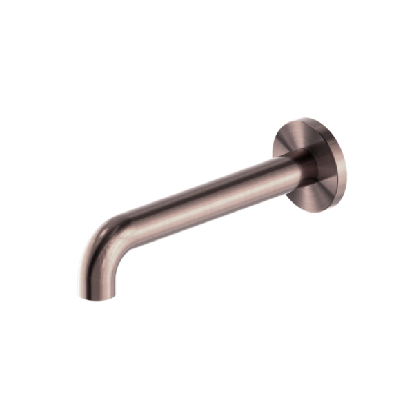 Nero Mecca Wall Basin/Bath Spout Brushed Bronze