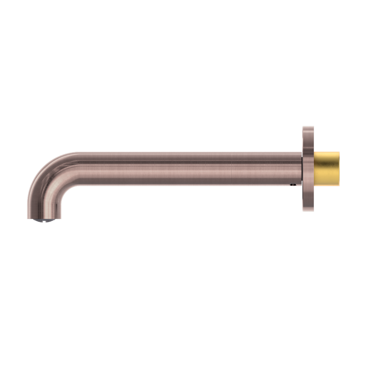 Nero Mecca Wall Basin/Bath Spout Brushed Bronze