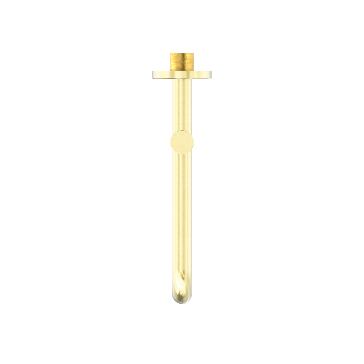 Nero Mecca Wall Mounted Swivel Bath Spout Only 225mm Brushed Gold