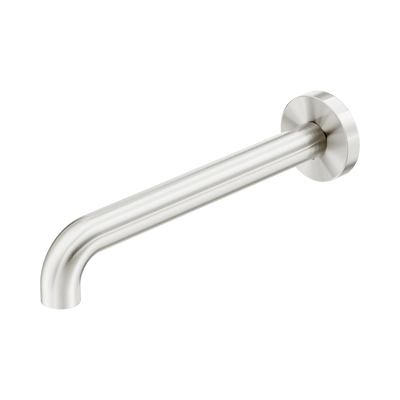 Nero Mecca Basin/Bath Spout Only 230mm II Brushed Nickel