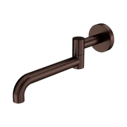 Mecca Wall Mounted Swivel Bath Spout Only 225mm II Rome Bronze