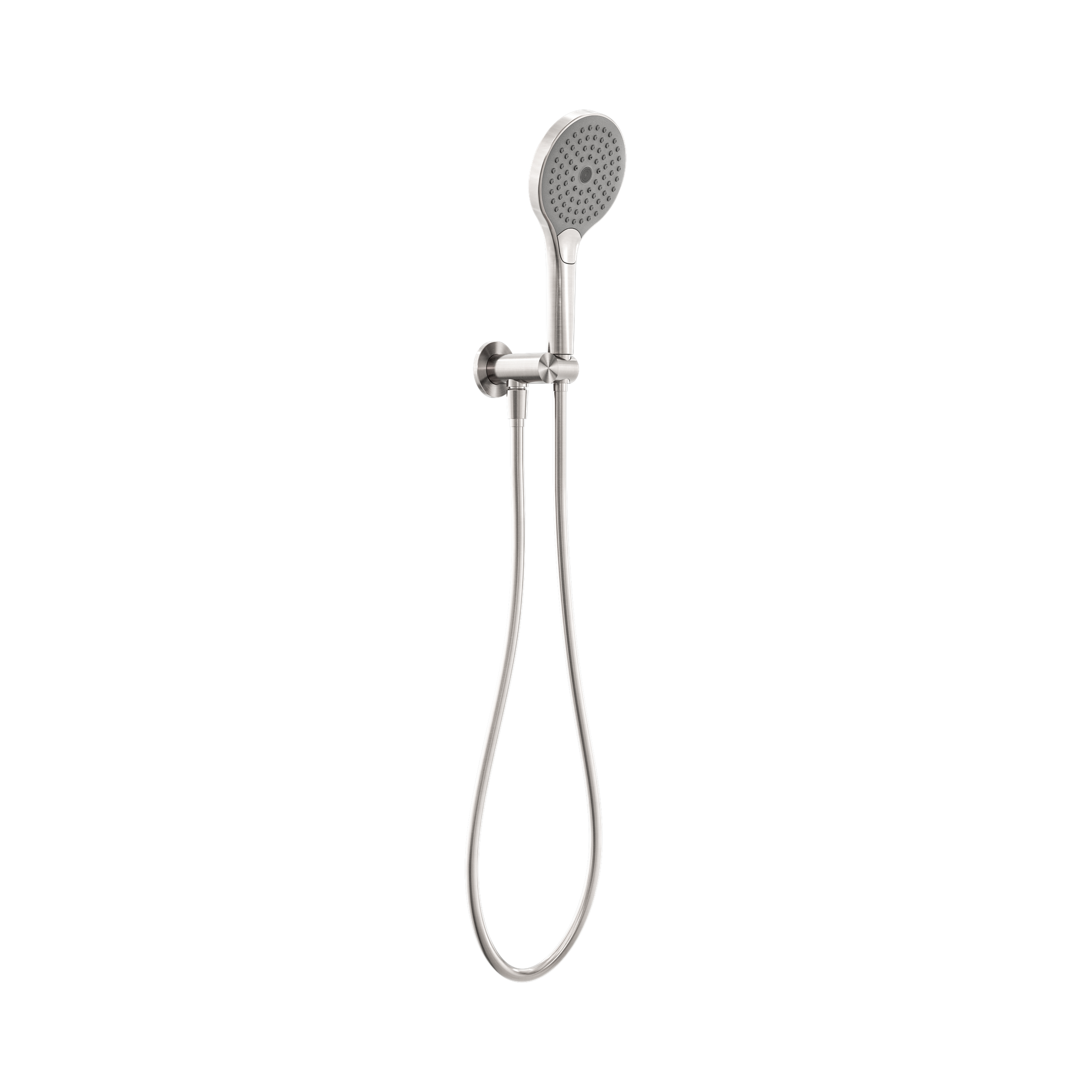 Nero Mecca Shower On Bracket With Air Shower II Brushed Nickel