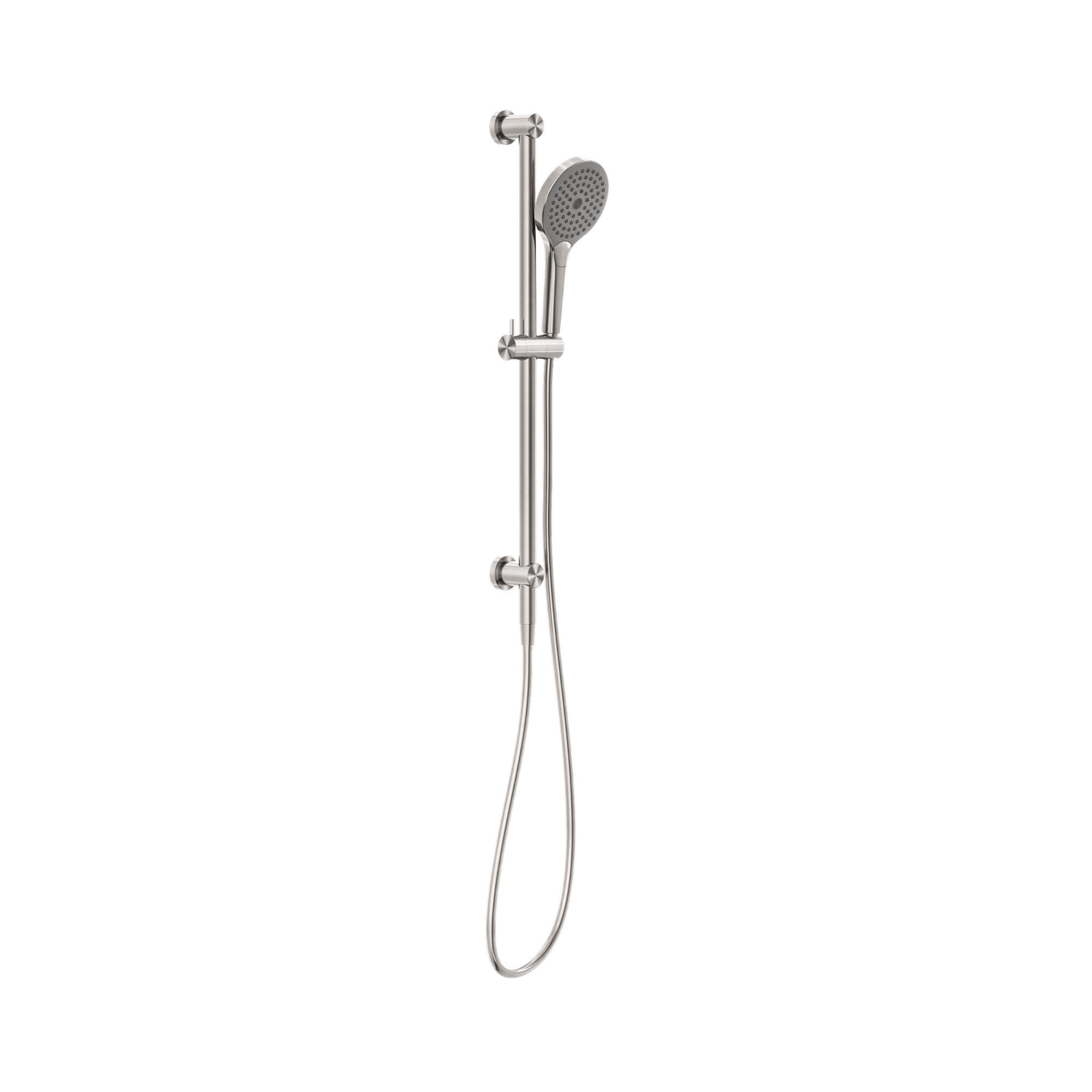 Nero Mecca Shower Rail With Air Shower II Brushed Nickel